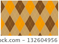 Autumn argyle pattern background illustration material 132604956