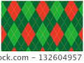 Christmas color argyle pattern background illustration 132604957