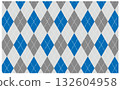 Cool gray argyle pattern background material 132604958