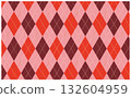 Pink cute argyle pattern background material 132604959