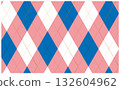 Cute argyle pattern background in blue and pink 132604962