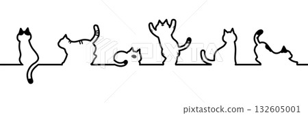 貓咪圖案線條材料 貓咪圖案線條材料 132605001