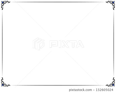 整潔的古董框架-黑色- 整潔的古董框架-黑色- 132605024