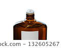 [Cutout transparent background material] Hair growth product bottle with screw cap open 132605267