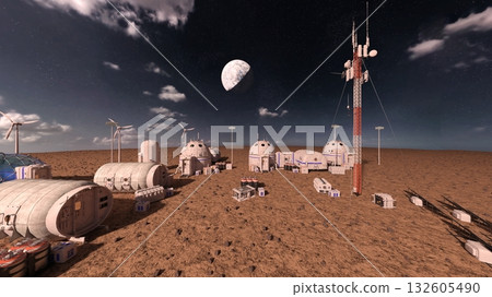 Planetary exploration base Planetary exploration base 132605490