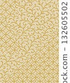 Arabesque pattern material 132605502