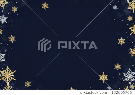 雪花和淺色背景：冬天透明感和優雅的白色紋理 132605760