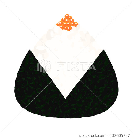 飯糰/飯糰插圖 鮭魚籽 日本 飯糰/飯糰插圖 鮭魚籽 日本 132605767