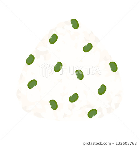 飯糰/飯糰插畫 豆飯 毛豆 日本 飯糰/飯糰插畫 豆飯 毛豆 日本 132605768