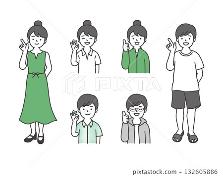 Female Male Poses 132605886