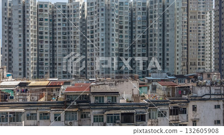 Oct 18 2025 Historic Roof Houses in Quarry Bay Hong Kong Oct 18 2025 Historic Roof Houses in Quarry Bay Hong Kong 132605908