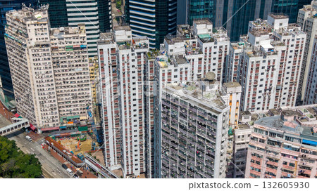 Oct 18 2025 Modern Residential Towers in Quarry Bay Hong Kong Oct 18 2025 Modern Residential Towers in Quarry Bay Hong Kong 132605930