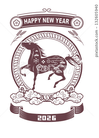 2026年馬年賀年卡 132605940