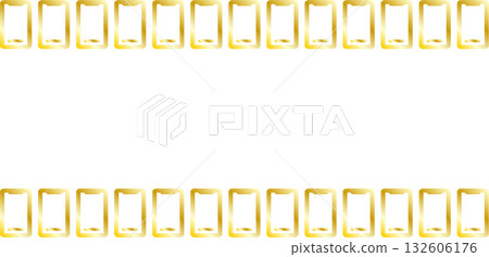 Simple gold smartphone frame Simple gold smartphone frame 132606176
