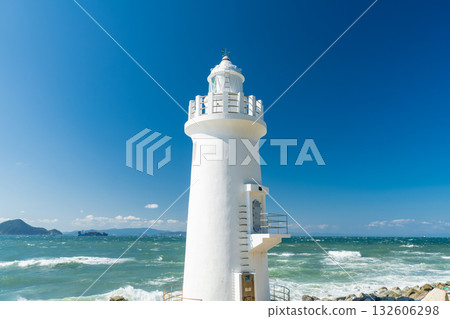 Aichi Prefecture: Irago Cape Lighthouse, tip of the Atsumi Peninsula Aichi Prefecture: Irago Cape Lighthouse, tip of the Atsumi Peninsula 132606298