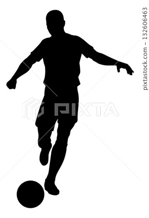 Football Soccer Player Silhouette Man 132606463