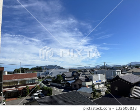 Blue sky and clouds, clear air, refreshing Blue sky and clouds, clear air, refreshing 132606838