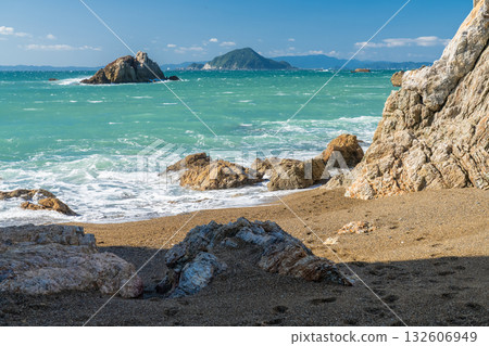 愛知縣:日之出石門和伊良子岬海灘的海岸線 愛知縣:日之出石門和伊良子岬海灘的海岸線 132606949
