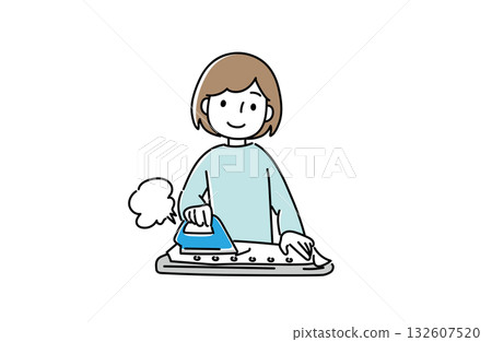 一個女人穿著鐵 一個女人穿著鐵 132607520