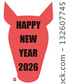 2026 Year of the Horse New Year's Card Happy New Year! 132607745