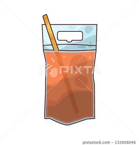 illustration of Drink Bag 132608048