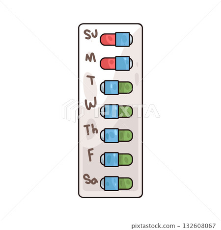 illustration of Medication tracker 132608067