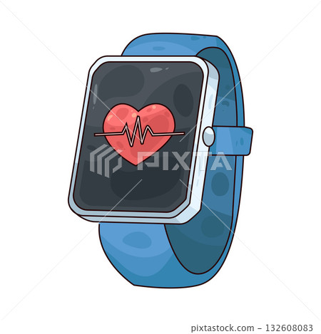 illustration of health tracker 132608083