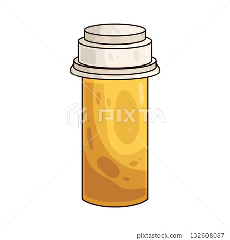 illustration of Prescription bottle illustration of Prescription bottle 132608087