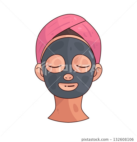 illustration of Face Mask illustration of Face Mask 132608106