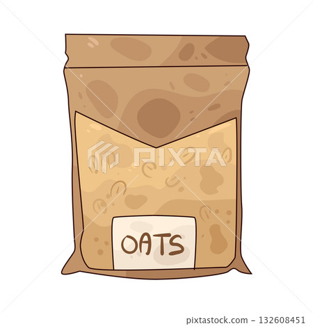 illustration of Oat Bag 132608451
