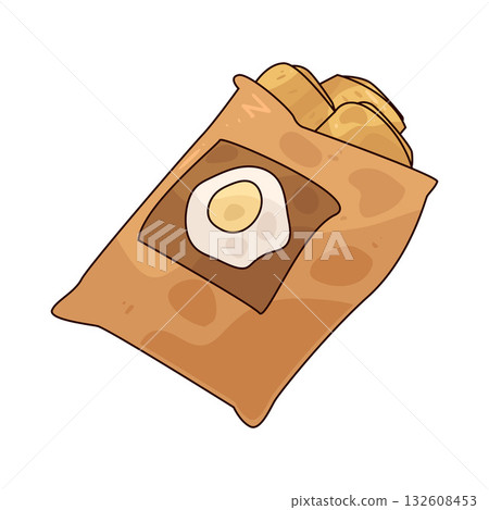 illustration of Egg Roll Bag 132608453