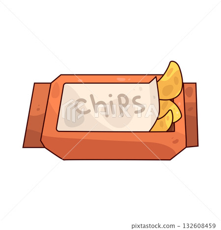 illustration of Chip Bag illustration of Chip Bag 132608459