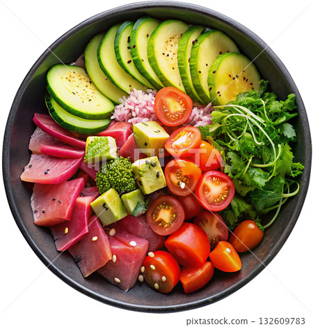 salad with vegetables 132609783