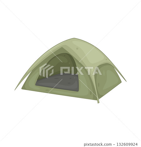 Illustration of camping tent Illustration of camping tent 132609924