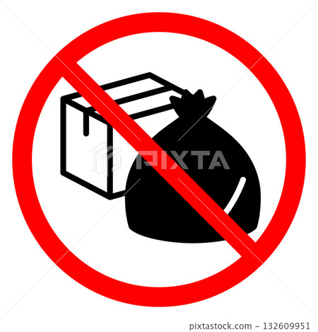 Illegal dumping prohibition sign Illegal dumping prohibition sign 132609951