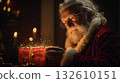 Santa Opening a Magical Gift Box 132610151