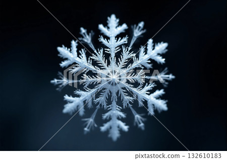 Snow crystal image Snow crystal image 132610183