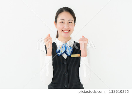 身著制服的女性，商務，擊拳 132610255
