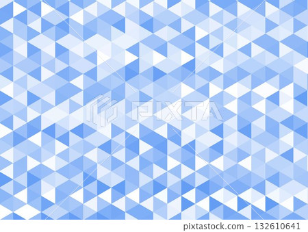 Business background texture, geometric triangular pattern, digital, vector, blue 132610641