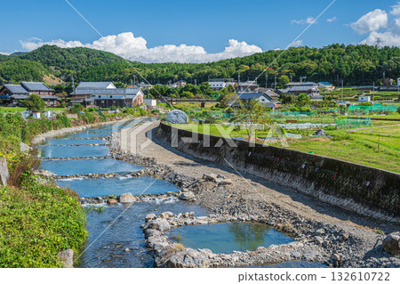 Akutagawa River flows through the Ichihara district of Takatsuki Akutagawa River flows through the Ichihara district of Takatsuki 132610722