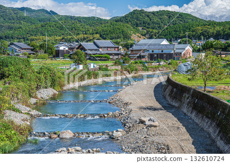 Akutagawa River flows through the Ichihara district of Takatsuki Akutagawa River flows through the Ichihara district of Takatsuki 132610724