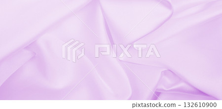 Smooth elegant lilac silk or satin texture as wedding background. Luxurious background design 132610900