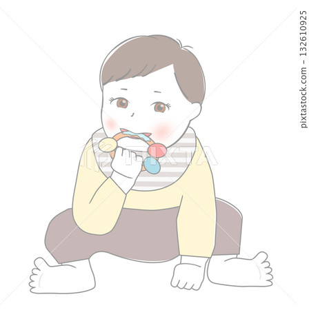 嬰兒舔玩具 嬰兒舔玩具 132610925