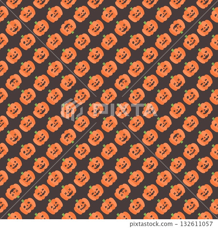 Jack-o'-lantern pattern illustration Jack-o'-lantern pattern illustration 132611057