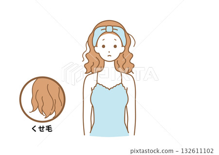 患有頭髮的女人 132611102