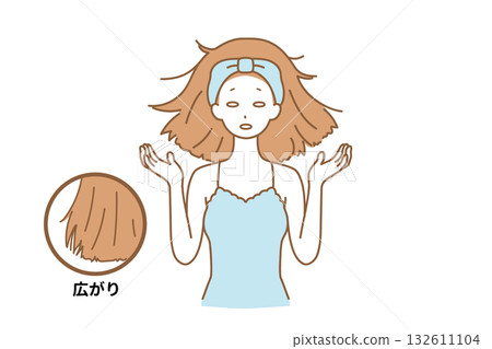 患有頭髮的女人 132611104