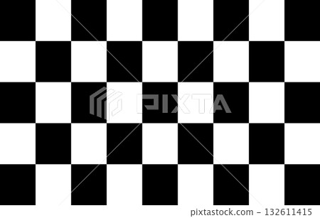 Black and white checkered pattern, 45 squares 132611415