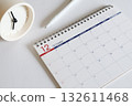 時鐘和日曆時間表圖像 132611468
