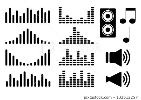 黑色聲波形套裝 黑色聲波形套裝 132612257