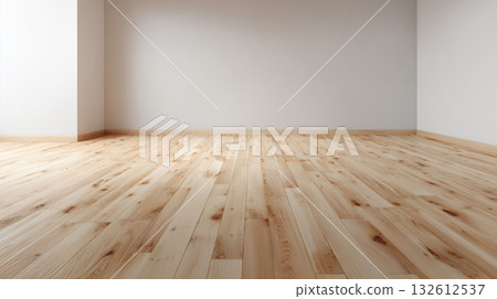 [Flooring] Modern interior space with light wood flooring 132612537